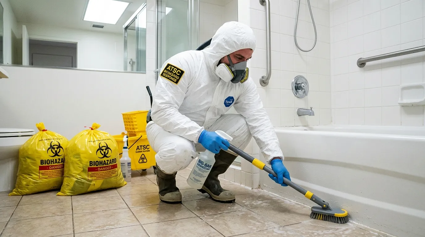 Decontamination equipment deployed for Blood Cleanup in East Rockaway